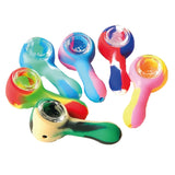 3" Inch Silicone Hand Pipes Glass Bowl - Quinto Elemento Vap