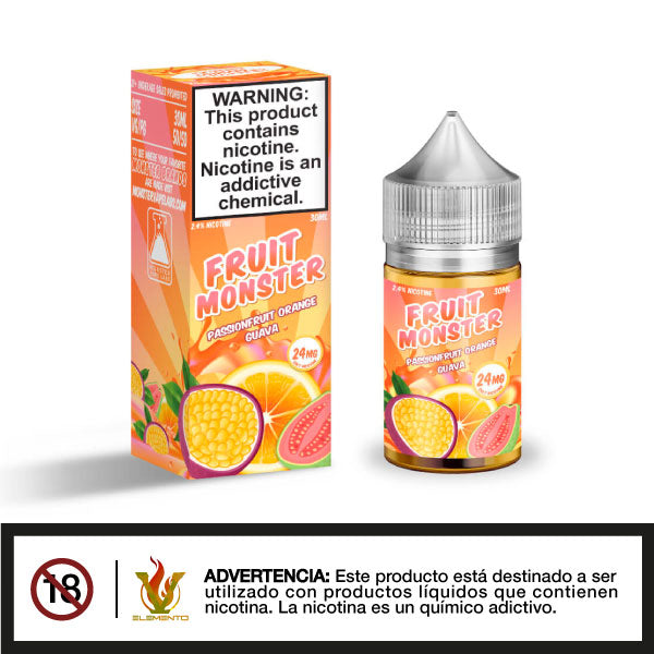 Fruit Monster Salt - Passionfruit Orange Guava 30ml - Tienda de Vapeo Quinto Elemento Vap