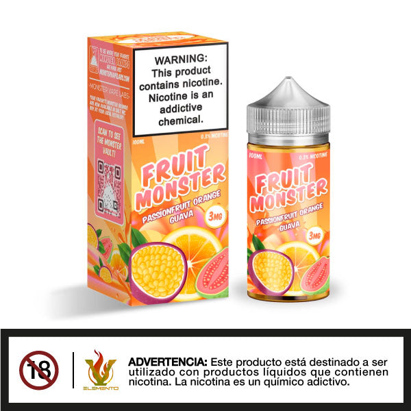 Fruit Monster - Passionfruit Orange Guava 100ml - Tienda de Vapeo Quinto Elemento Vap