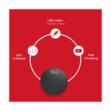Pivoi QI Fast Wireless Charger Pad - Distribuidora Quinto Elemento
